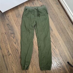 wonder nation Olive Green  girl Jogger Pants with Drawstring